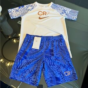 Nike Youth Cristiano Ronaldo
Short-Sleeve Soccer Top Size M  and Shorts Size S